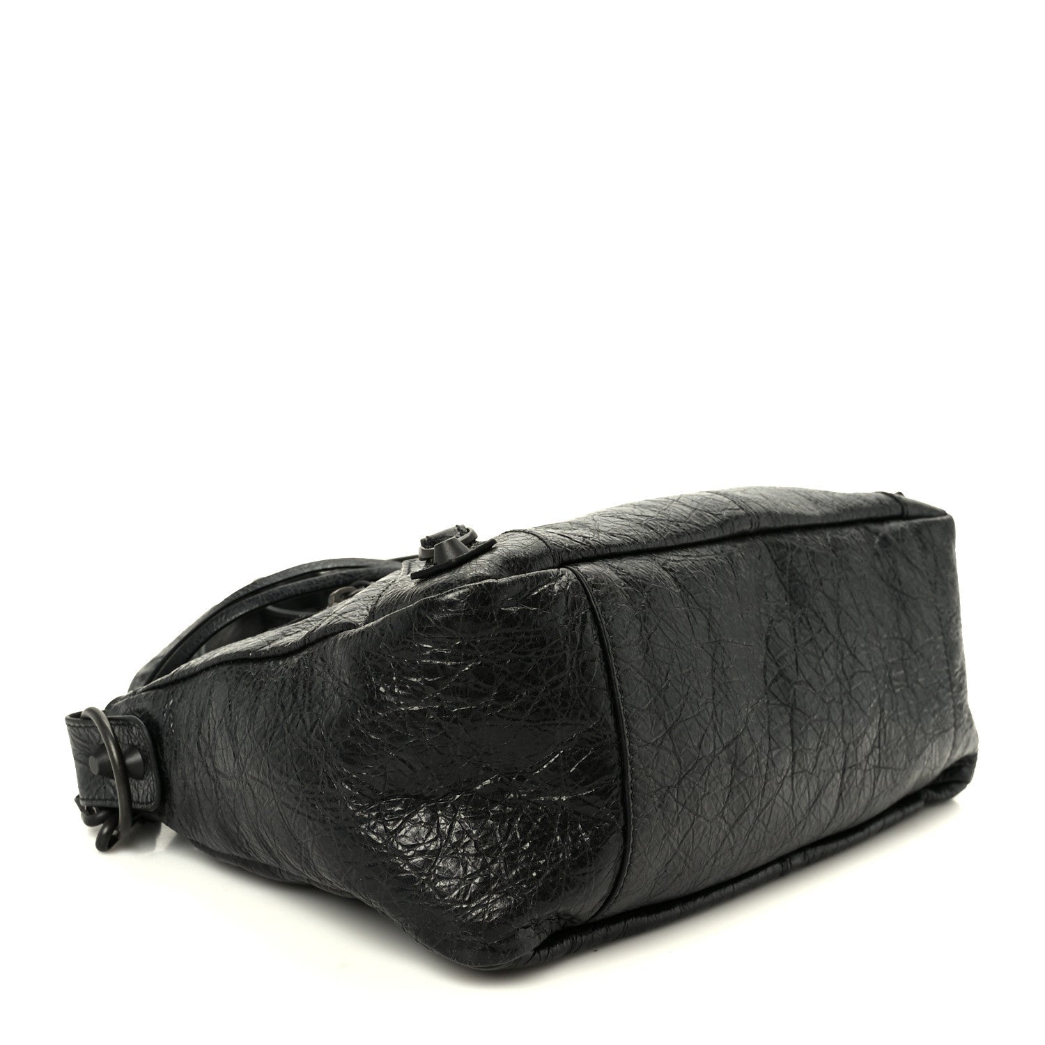 Balenciaga Agneau Arena Storico Classic Hardware Small Le City Moto Black
