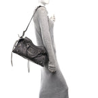 Balenciaga Agneau Arena Neo Cagole City Handbag Dark Grey