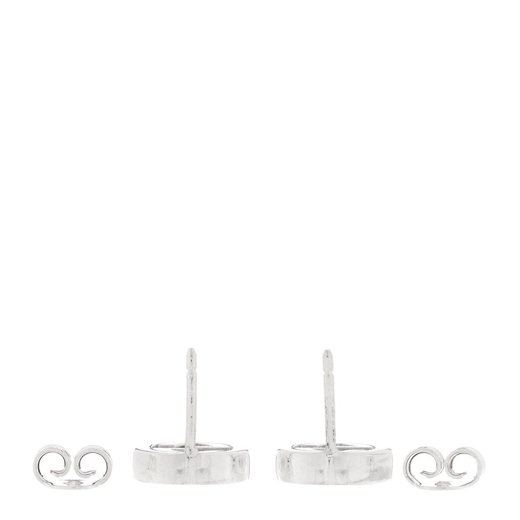 Gucci Sterling Silver Interlocking GG Stud Earrings
