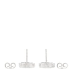 Gucci Sterling Silver Interlocking GG Stud Earrings
