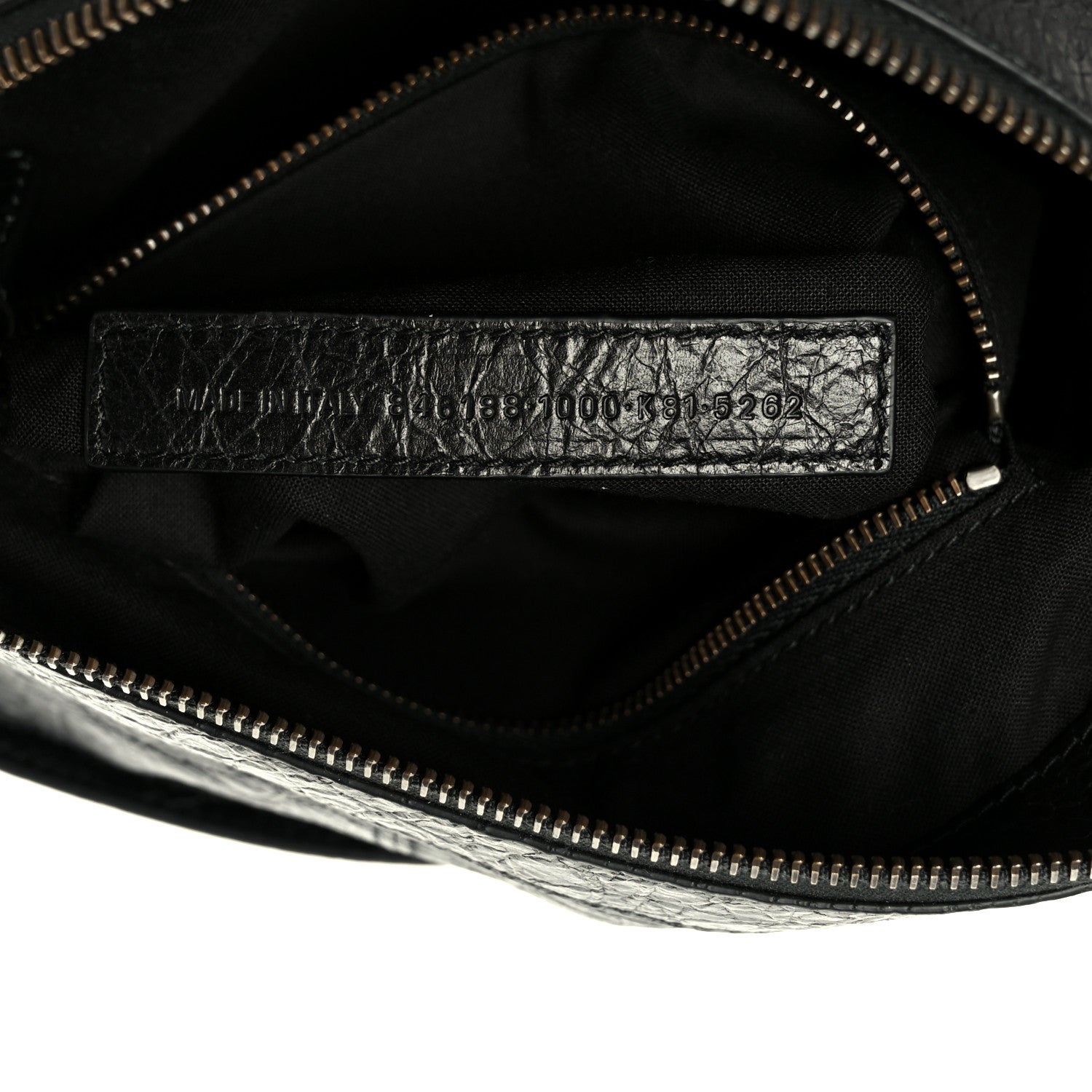 Balenciaga Agneau Arena Storico Classic Hardware Small Le City Moto Black