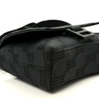 Balenciaga BB Jacquard Monogram  XSS Downtown Shoulder Bag Black