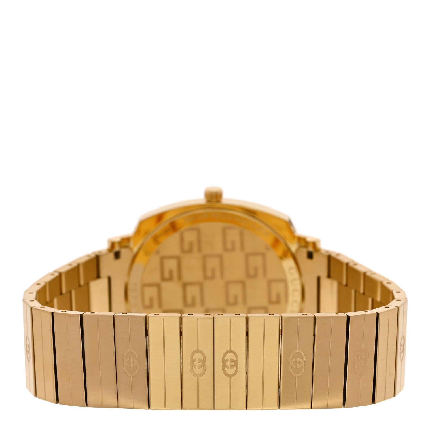 Gucci Stainless Steel 38mm Grip Quartz Watch Gold
