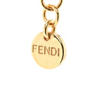 Fendi Metal Crystal Fendi First Tennis Choker Necklace Gold