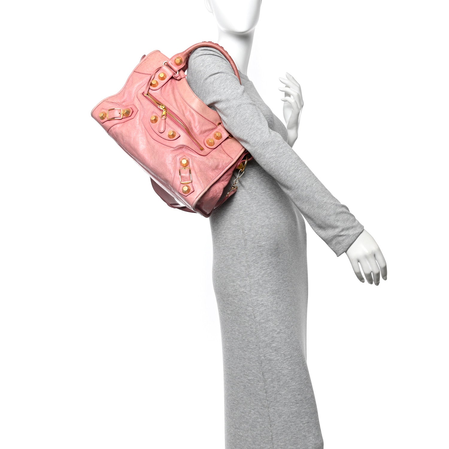 Balenciaga Agneau Giant 21 Gold Hardware City Bubblegum