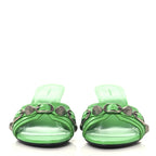 Balenciaga Agneau Arena Cagole 50mm Slide Sandals 36.5 Vivd Green