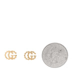 Gucci 18K Yellow Gold Running G Scalloped Stud Earrings