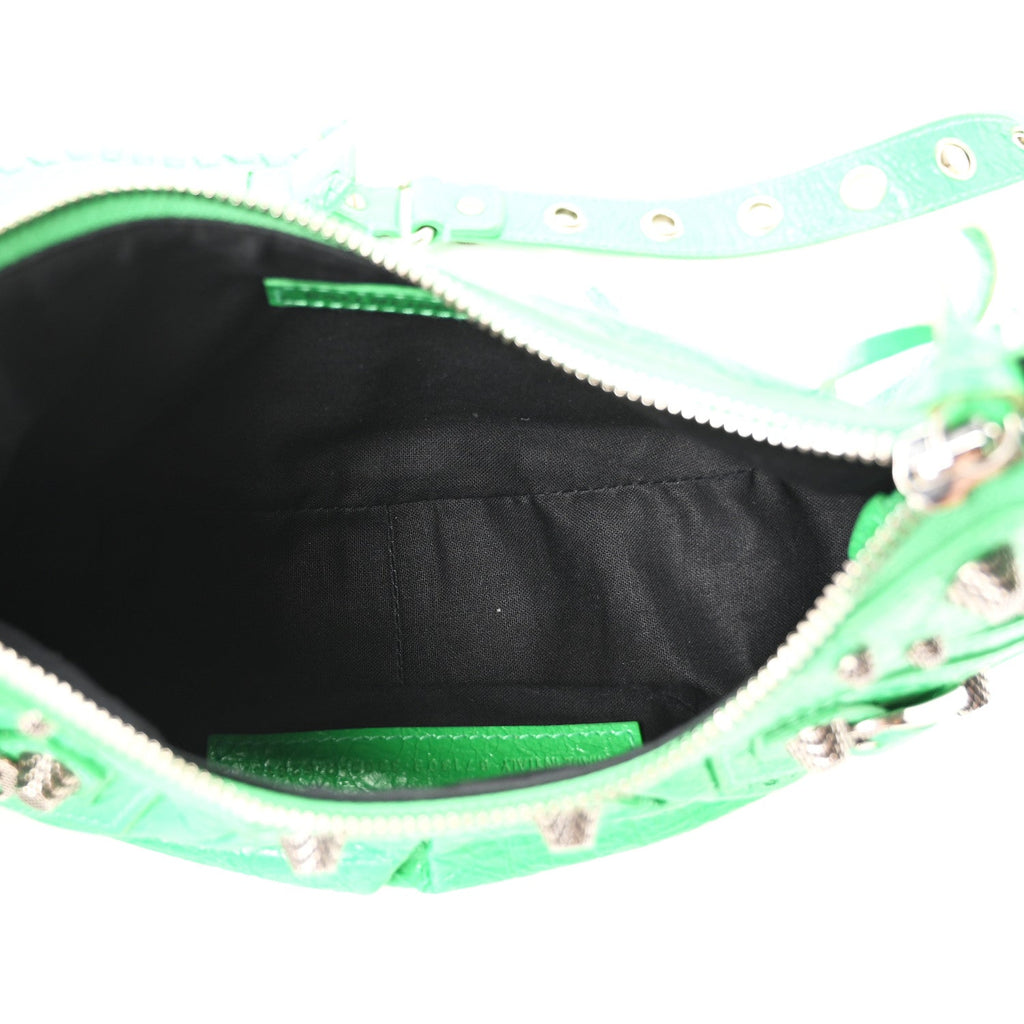 Balenciaga Agneau Arena Le Cagole Shoulder Bag XS Vivid Green