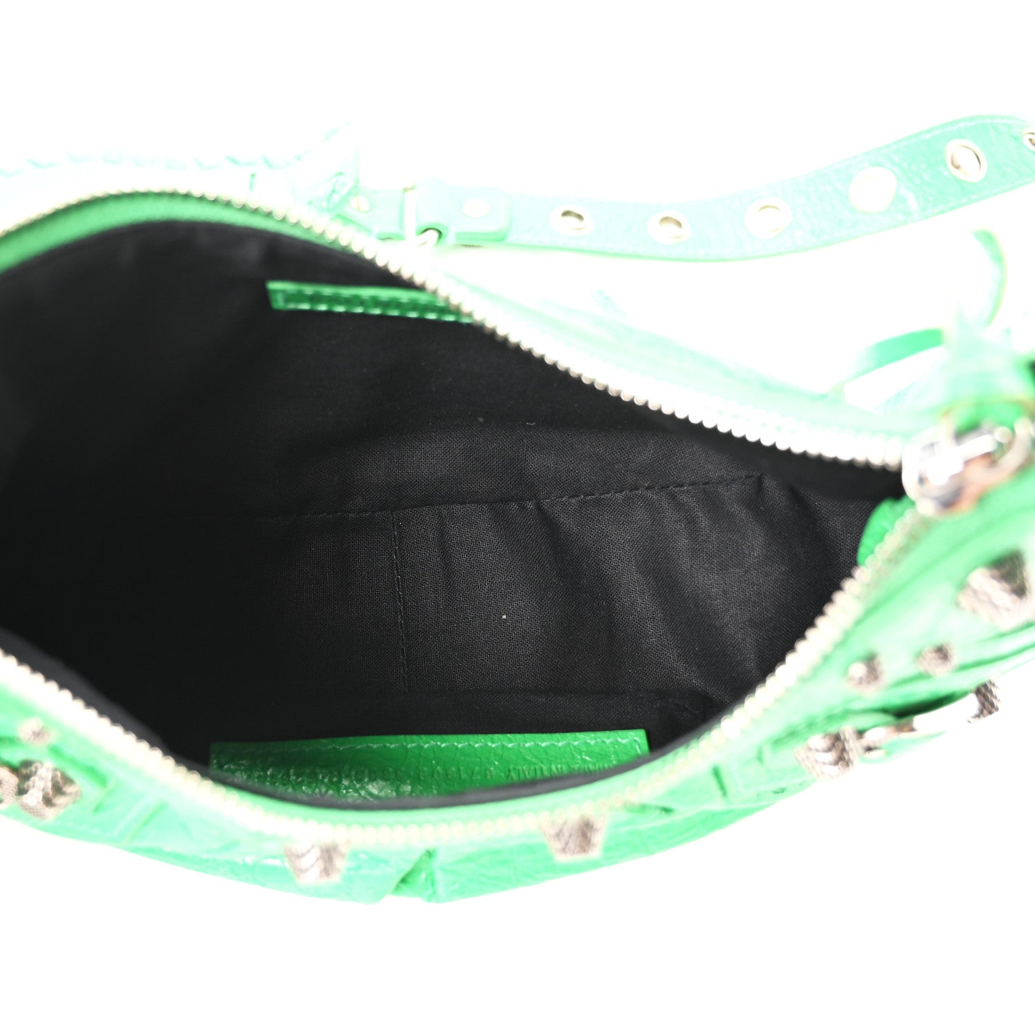 Balenciaga Agneau Arena Le Cagole Shoulder Bag XS Vivid Green