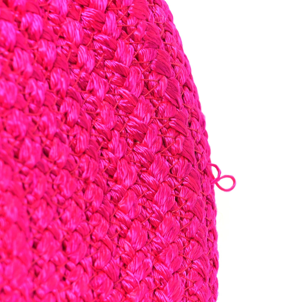 Balenciaga BOTTEGA VENETA Raffia Large Ibiza Basket Bag  Lipstick Pink