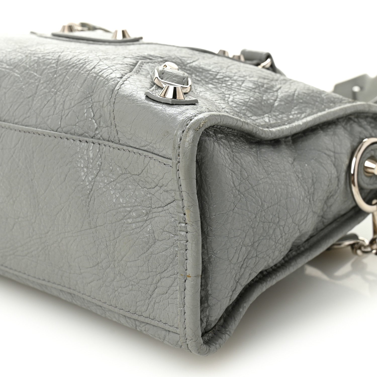 Balenciaga Agneau Classic Silver Hardware S City Gris Haussmannien