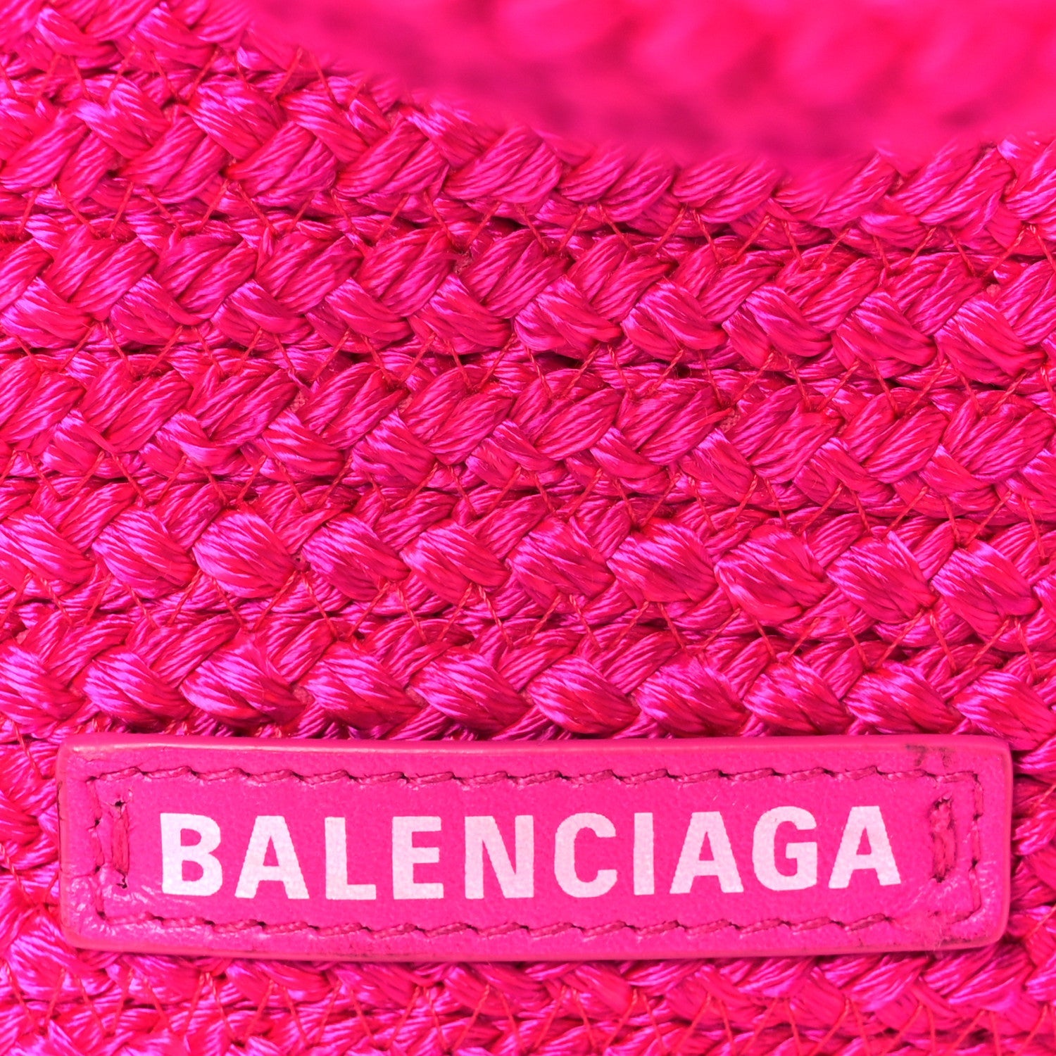 Balenciaga BOTTEGA VENETA Raffia Large Ibiza Basket Bag  Lipstick Pink