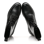 Saint Laurent Stalker Lambskin Mens Army 20 Lace Up Boots 40 Black