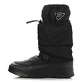 Prada Re-Nylon Gabardine Rubber Triangle Logo Mens Padded Snow Boots 8.5 Black