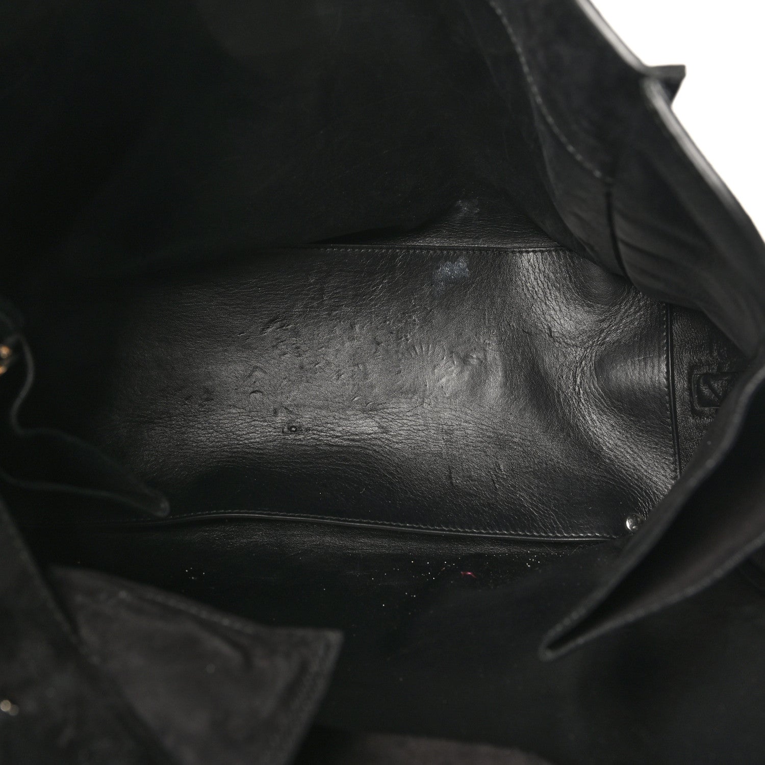 Balenciaga Daim Suede Plate Hardware Papier A6 Zip Around Tote Black