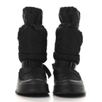Prada Re-Nylon Gabardine Rubber Triangle Logo Mens Padded Snow Boots 8.5 Black