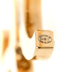 Chanel Enamel Crystal CC Drop Earrings Black Gold