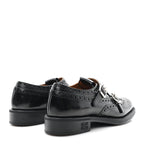 Miu Miu X CHURCH'S Shiny Calfskin Double Monk Loafer 36.5 Black