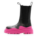 Bottega Veneta Calfskin The Tire Chelsea Boots 39 Black Hollyhock