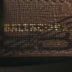 Balenciaga Coated Canvas BB Monogram S Ville Top Handle Bag Beige Brown