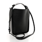 Balenciaga Calfskin Logo XS Tool 2.0 North-South Tote Black