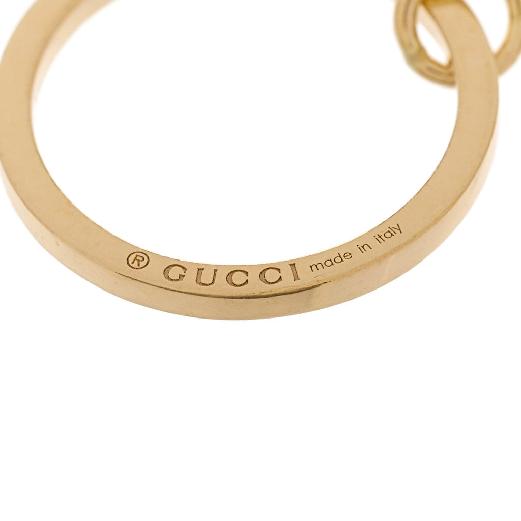 Gucci 18K Yellow Gold Running G Single Earring