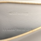 Balenciaga Calfskin Crocodile Embossed Small Hourglass Top Handle Bag White