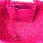 Balenciaga BOTTEGA VENETA Raffia Large Ibiza Basket Bag  Lipstick Pink