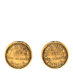 Chanel Metal Rue Cambon Clip On Earrings Gold