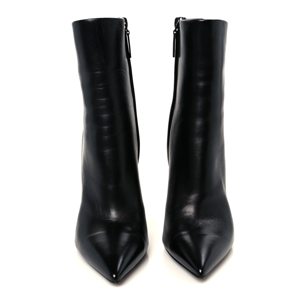 Saint Laurent Nappa Vendome Opyum 110 Ankle Boots 39.5 Black