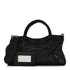 Balenciaga Craquele Calfskin Classic Hardware First Black