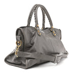 Balenciaga Agneau Giant 12 Gold Hardware Part Time Gris Pyrite