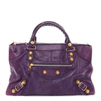 Balenciaga Agneau Giant 21 Gold Hardware Work Raisin