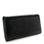 Balenciaga Agneau Giant 12 Gold Hardware Money Wallet Black