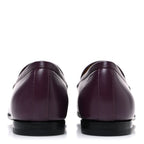 Gucci Real Betis Glamour Calfskin Womens Jordaan Horsebit Loafers 35.5 Shiny Vineyard