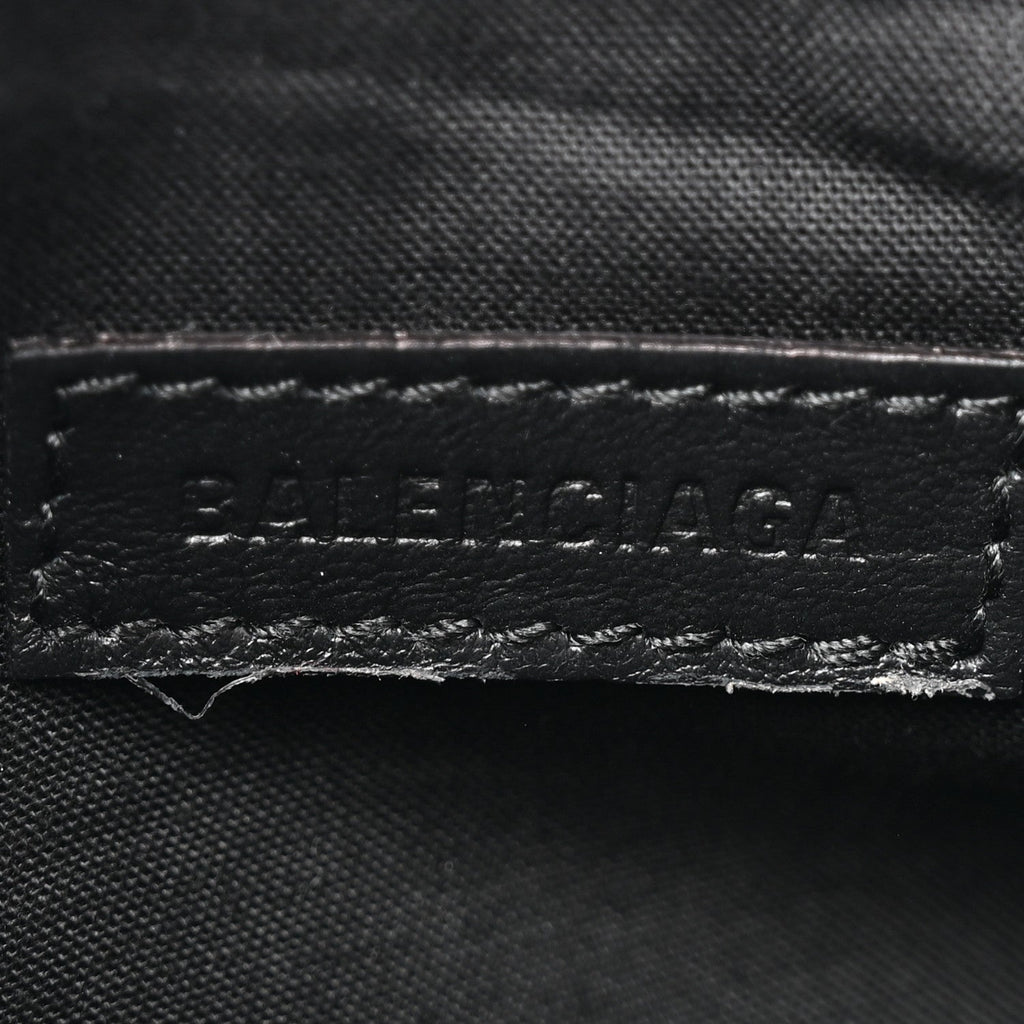 Balenciaga Metallic Agneau Arena Le Cagole Shoulder Bag XS Dark Bronze