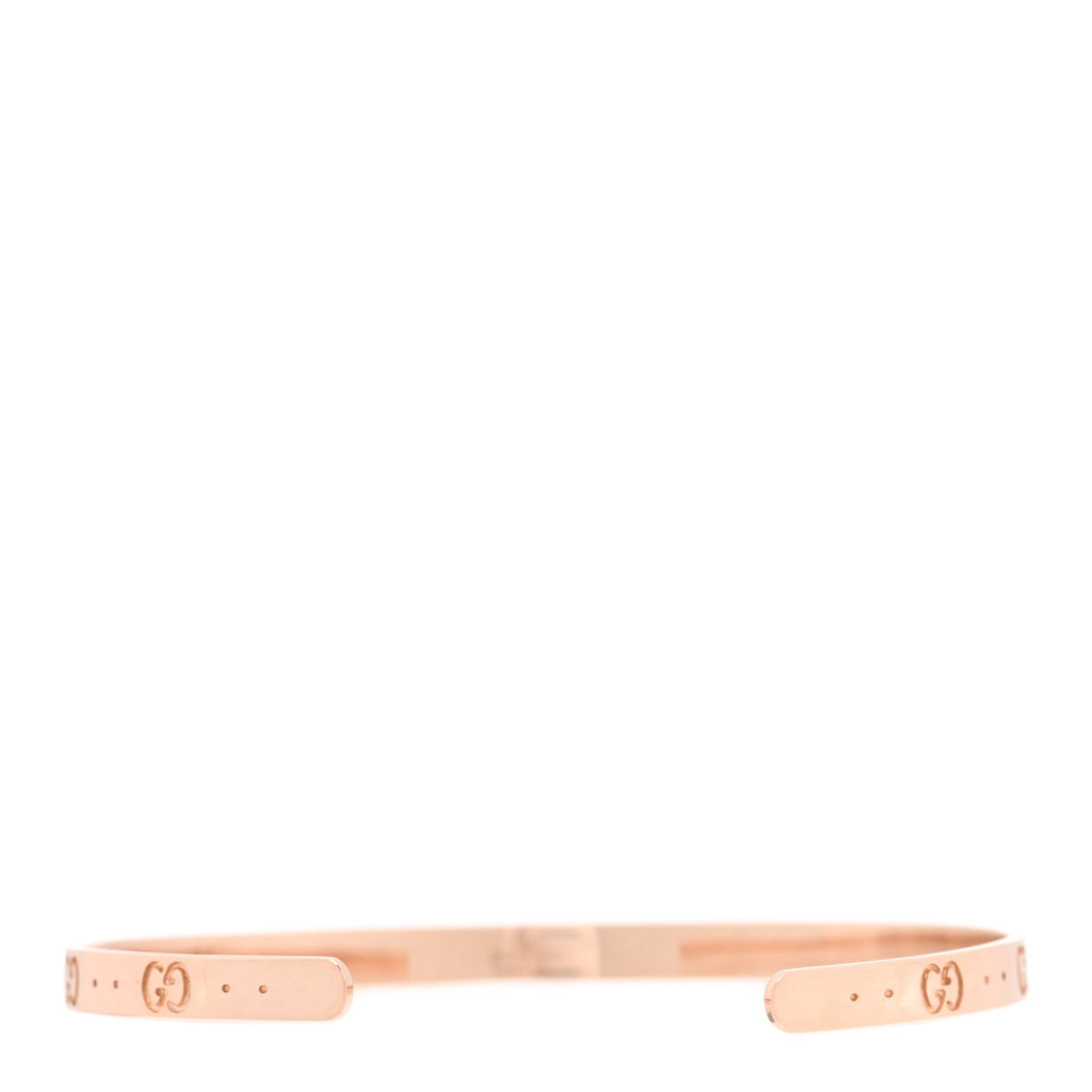 Gucci 18K Rose Gold Icon Cuff Bracelet