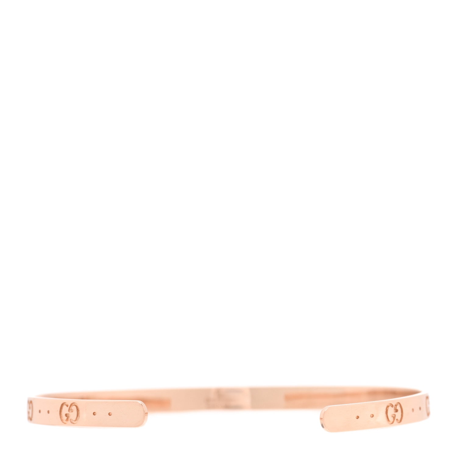 Gucci 18K Rose Gold Icon Cuff Bracelet