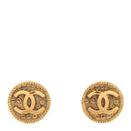Chanel Round CC Clip On Earrings Gold
