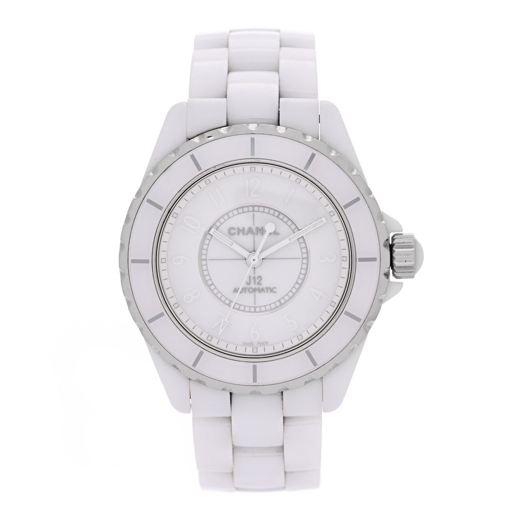 Chanel Stainless Steel Ceramic 38mm J12 Phantom Automatic Watch White