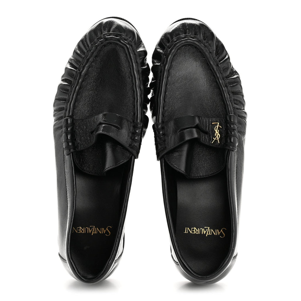 Saint Laurent Radiance Calfskin Le Loafer 15 Moccasin 37 Black
