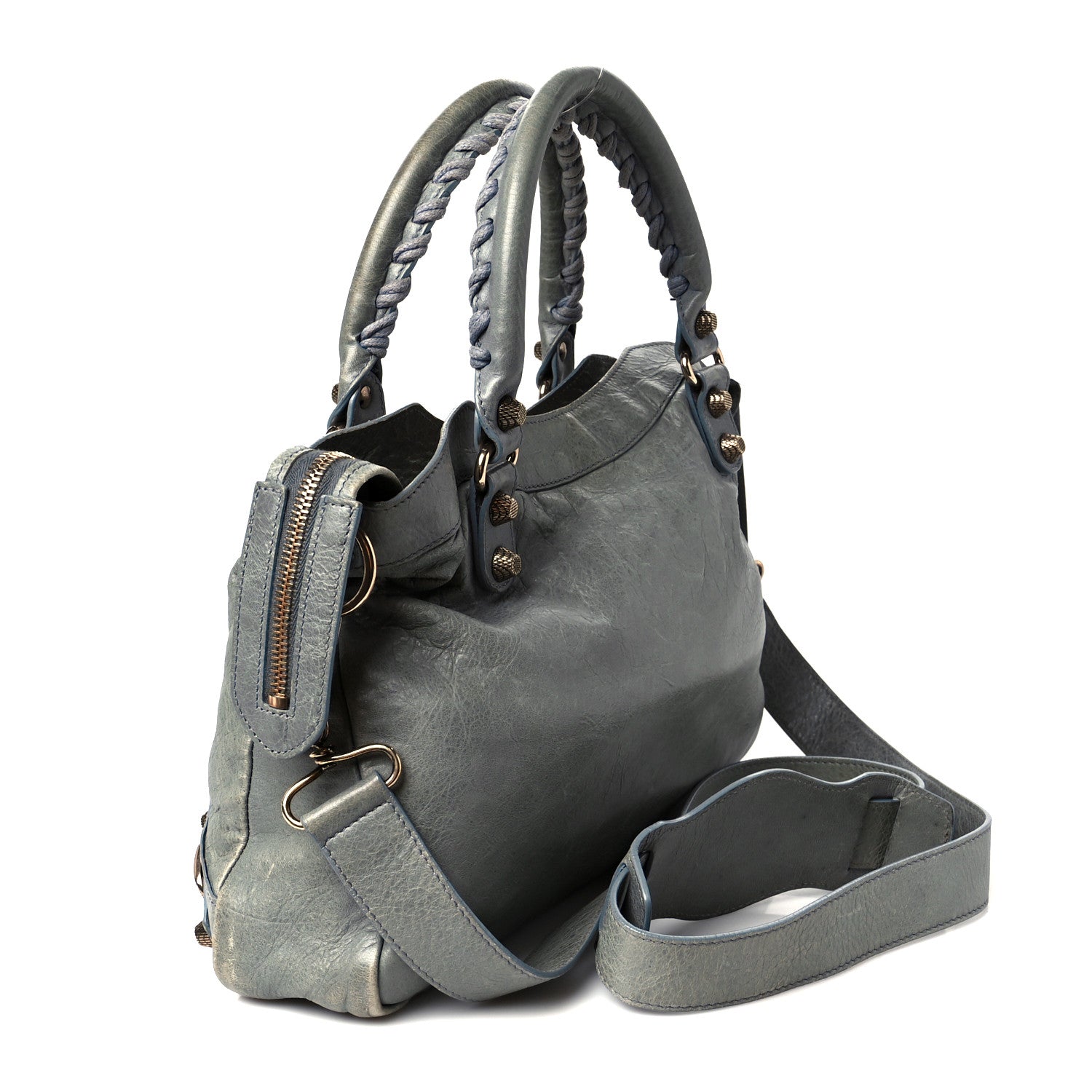 Balenciaga Agneau Giant 12 Rose Gold Hardware Town Ardoise