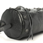 Balenciaga Agneau Arena Le Cagole Cylinder Bag Steel Grey