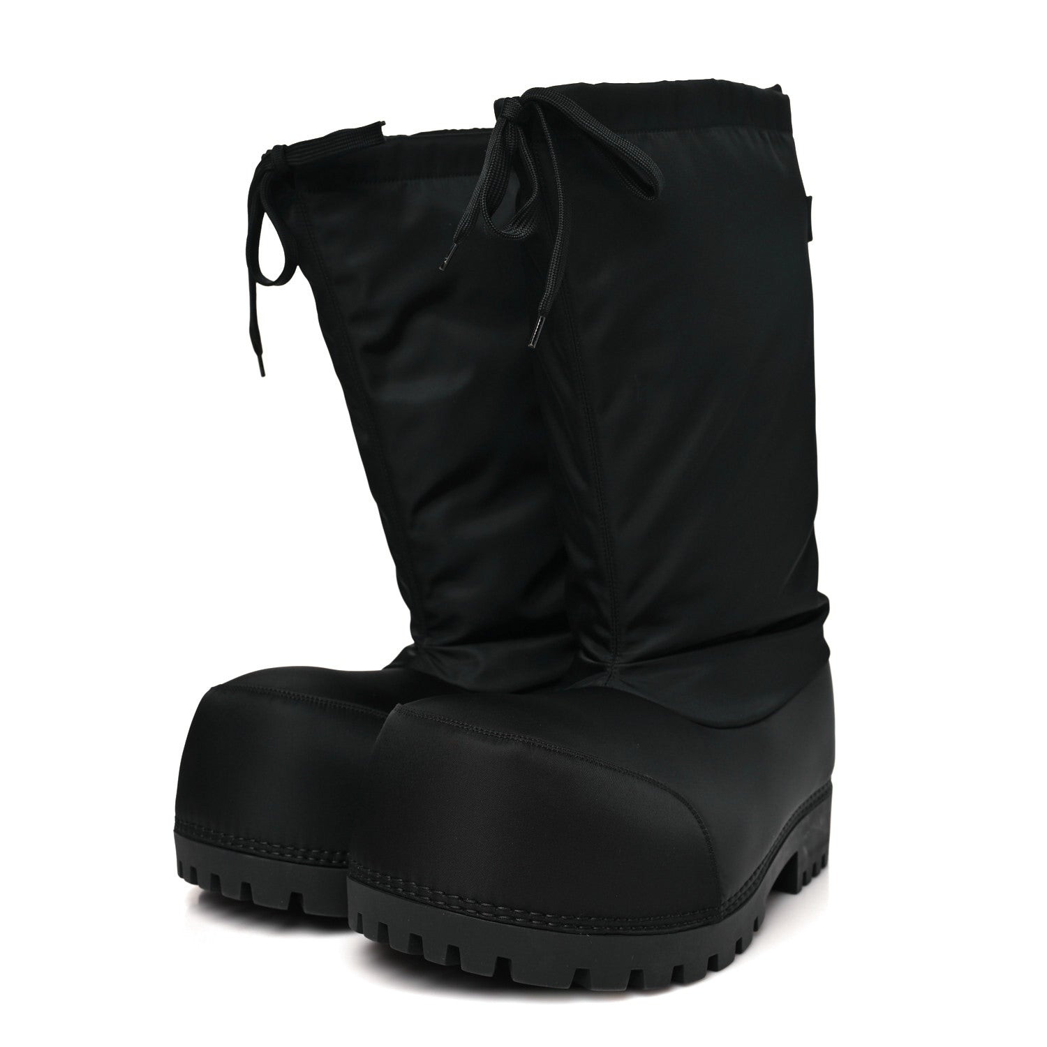 Balenciaga Nylon Mens Alaska High Boots 41-42 Black