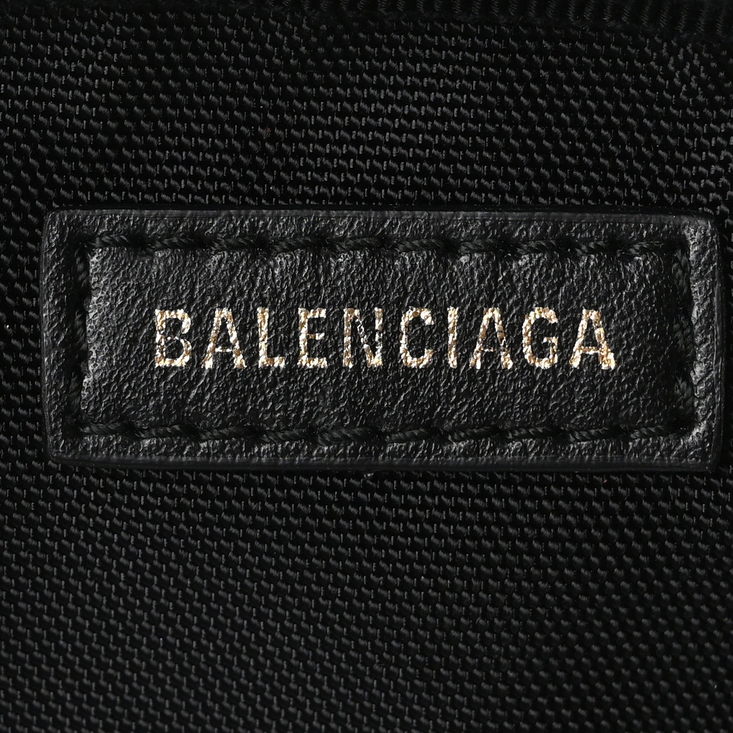 Balenciaga Faux Fur Diagonal Logo Explorer Crossbody Pouch  Black White