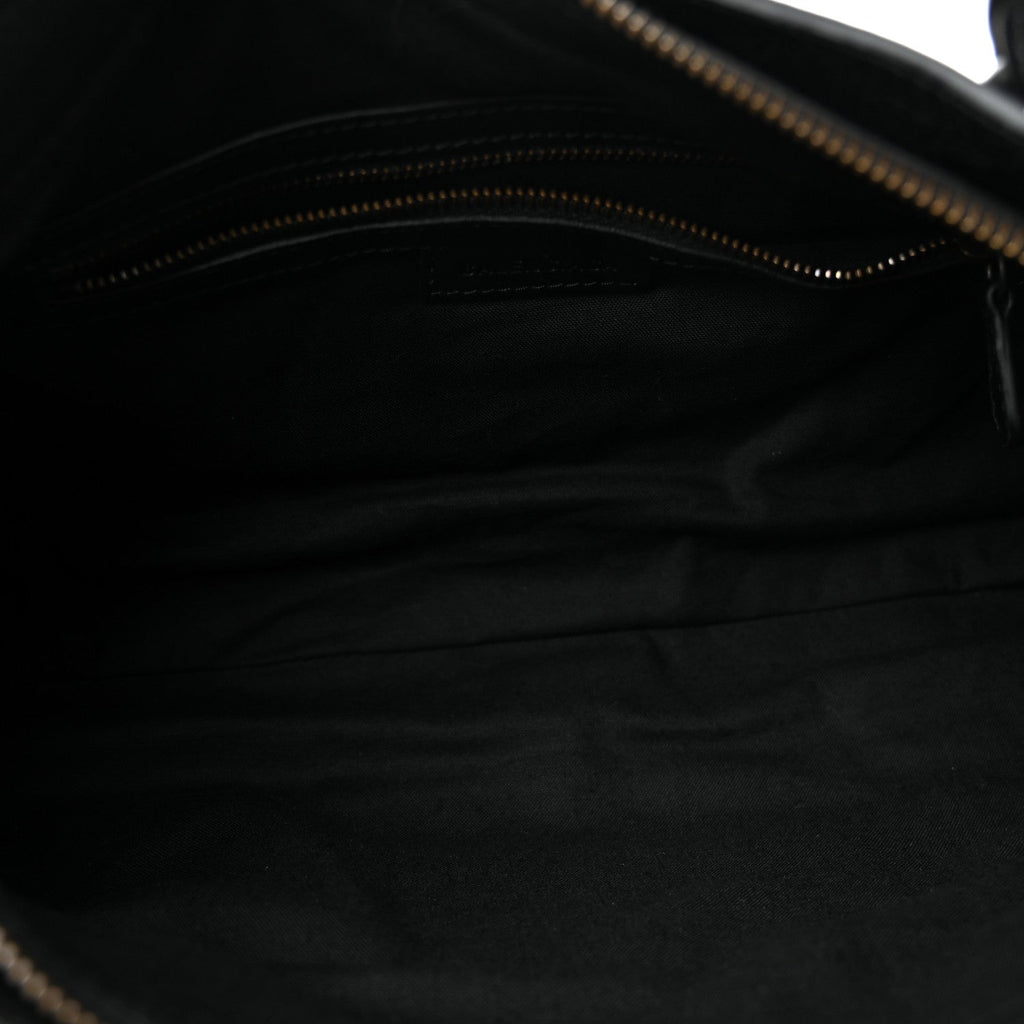 Balenciaga Agneau Arena Classic Hardware Le City First Bag Black