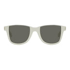 Saint Laurent Sunglasses Square Full Rim, Ivory Frame and Grey Lens SL51CUT003