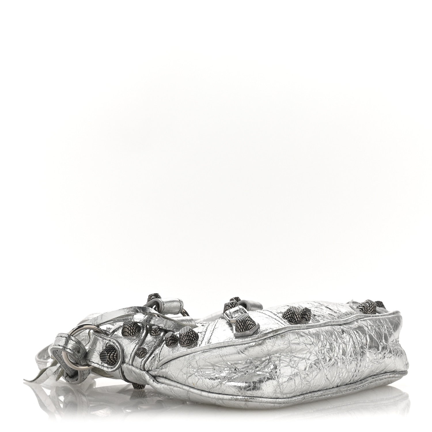Balenciaga Agneau Arena Neo Cagole Mini Handbag Silver