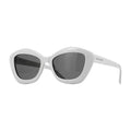 Saint Laurent Sunglasses Cat Eye Full Rim, Ivory Frame and Grey Lens SL68004