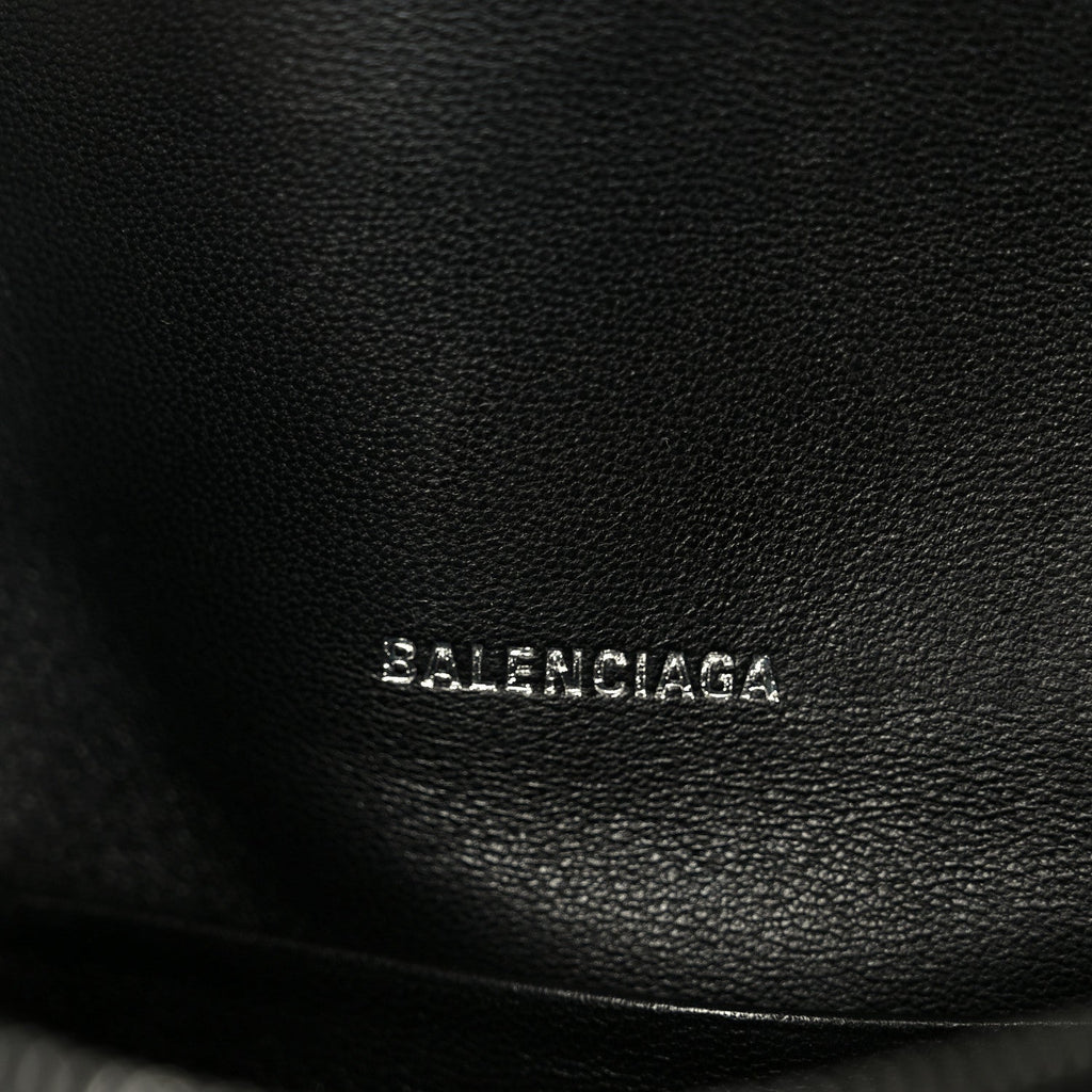 Balenciaga BB Jacquard Monogram  XSS Downtown Shoulder Bag Black